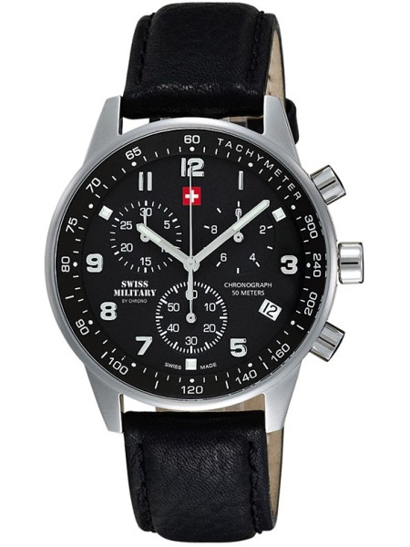Swiss Military by Chrono SM34012.05 men's watch, real leather strap