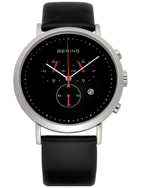 Bering 10540-402 herrklocka, äkta läder armband