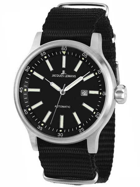 Jacques Lemans Automatik 1-1723D men's watch, textile strap
