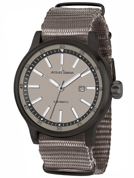 Jacques Lemans Automatik 1-1723F men's watch, textile strap