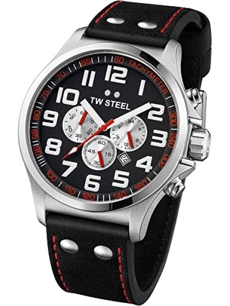 TW-Steel TW415 men's watch, real leather strap