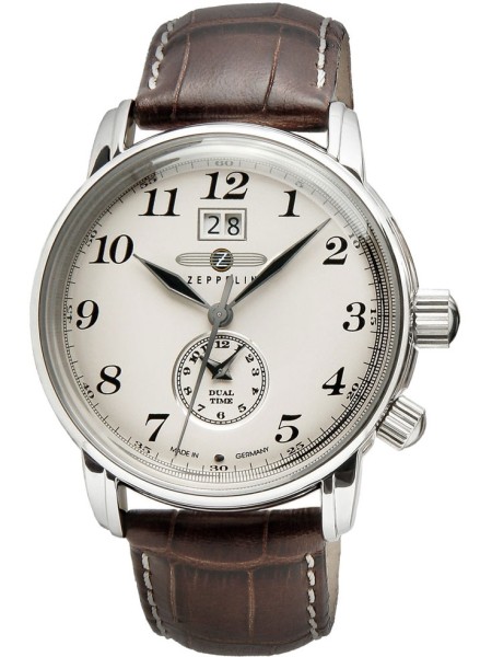 Zeppelin LZ127 7644-5 men's watch, real leather strap
