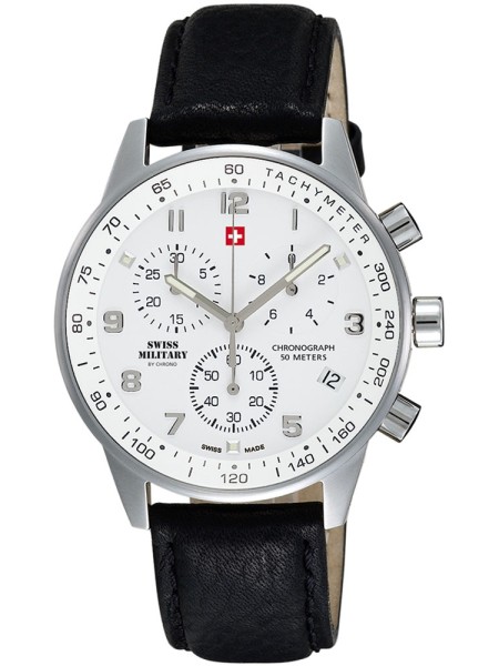 Swiss Military by Chrono Chronograph SM34012.06 men's watch, real leather strap