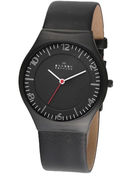 Skagen SKW6113 men's watch, real leather strap