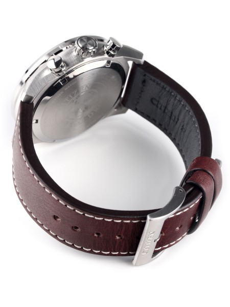 Citizen Sports - Chrono CA4210-16E men's watch, real leather strap