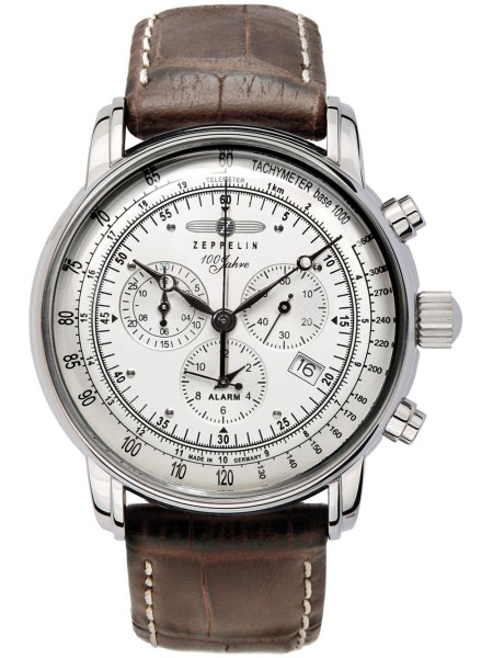Zeppelin 100 Jahre Zeppelin 7680-1 men's watch, real leather strap