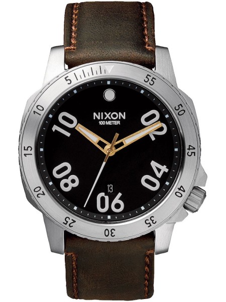 Nixon A508-019 men's watch, real leather strap