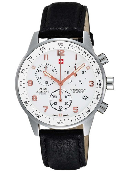 Swiss Military by Chrono Chronograph SM34012.11 men's watch, real leather strap