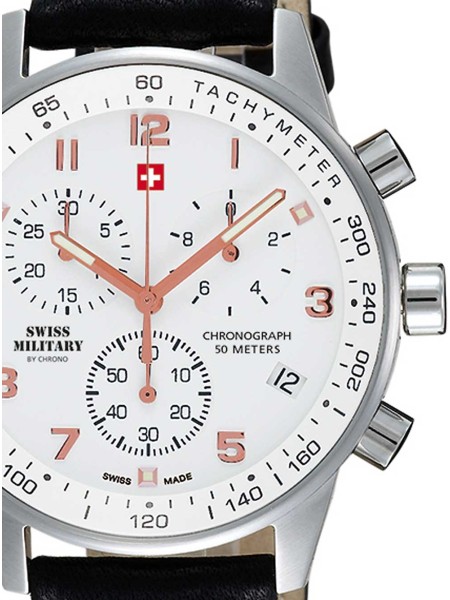 Swiss Military by Chrono Chronograph SM34012.11 men's watch, real leather strap