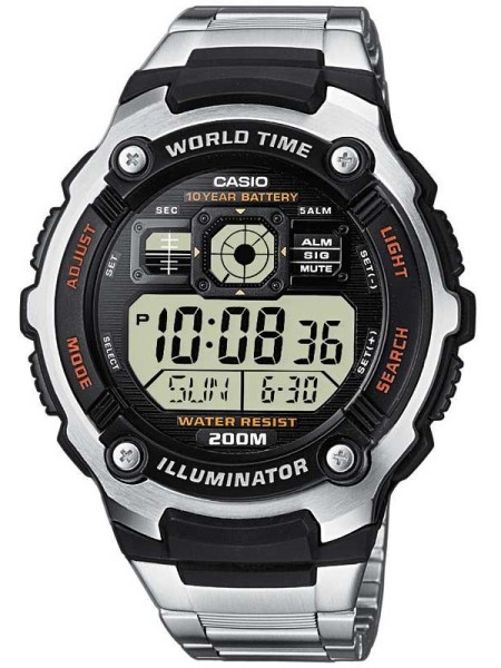 Casio AE-2000WD-1AVEF men's watch, acier inoxydable strap
