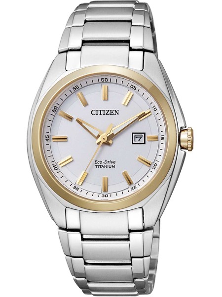 Citizen Super-Titanium EW2214-52A Reloj para mujer, correa de titanio