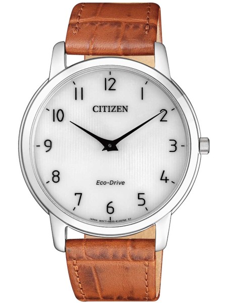 Citizen AR1130-13A men's watch, real leather strap