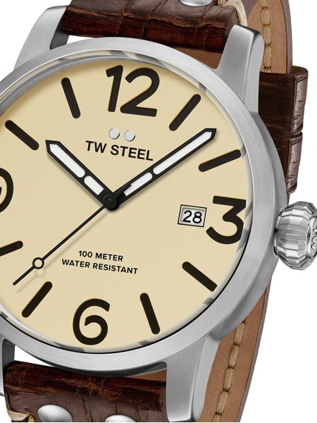 TW-Steel MS21 montre pour homme, cuir véritable sangle