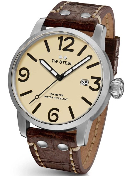 TW-Steel MS21 men's watch, real leather strap