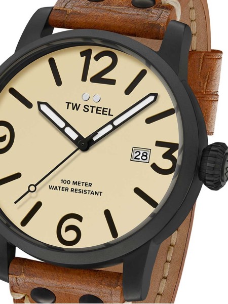 TW-Steel Maverick MS42 men's watch, cuir véritable strap
