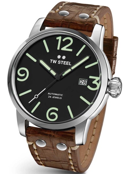 TW-Steel MS16 men's watch, real leather strap