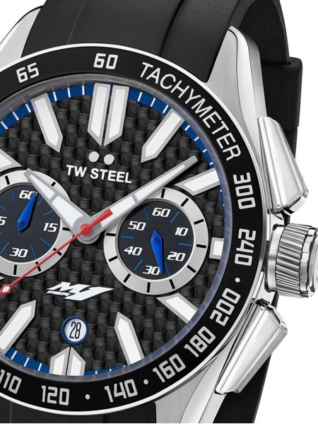 TW-Steel Yamaha Factory Racing GS1 montre pour homme, silicone sangle
