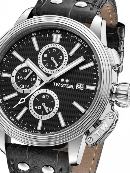 TW-Steel CEO Adesso CE7002 men's watch, real leather strap