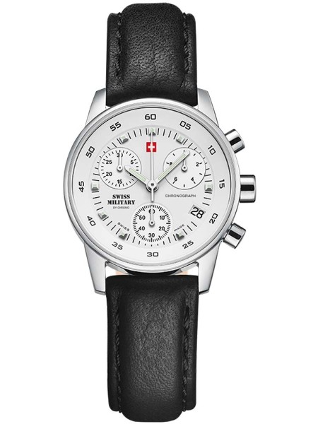 Swiss Military by Chrono Chronograph SM34013.04 ladies' watch, real leather strap