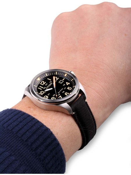 Citizen Sports AW5000-24E men's watch, textile strap
