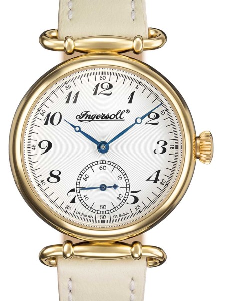Ingersoll IN1320GSL ladies' watch, real leather strap