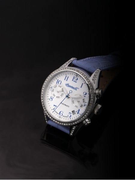 Ingersoll IN7401SWH dámske hodinky, remienok real leather