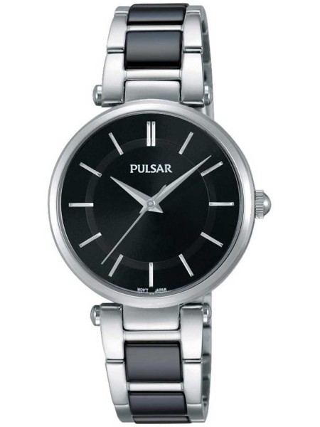 Pulsar PH8193X1 montre de dame, acier inoxydable / céramique sangle