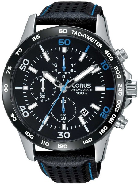 Lorus RM305DX9 men's watch, real leather strap