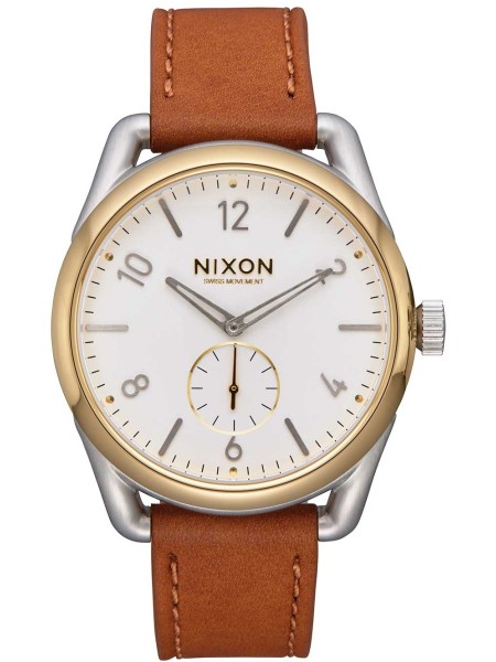 Nixon A459-2548 herrklocka, äkta läder armband
