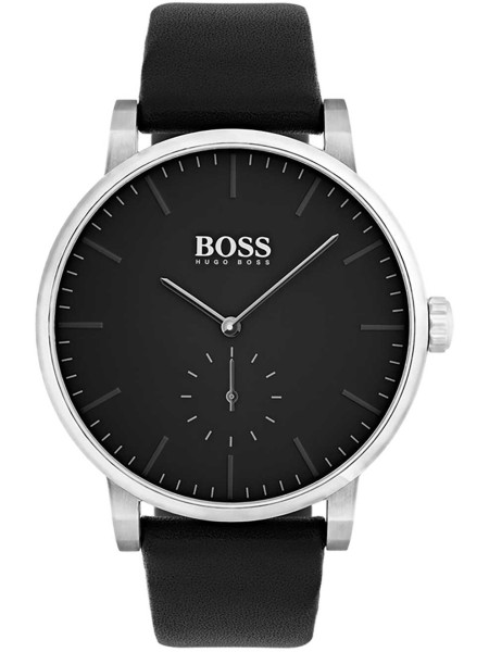 Hugo Boss 1513500 herrklocka, äkta läder armband