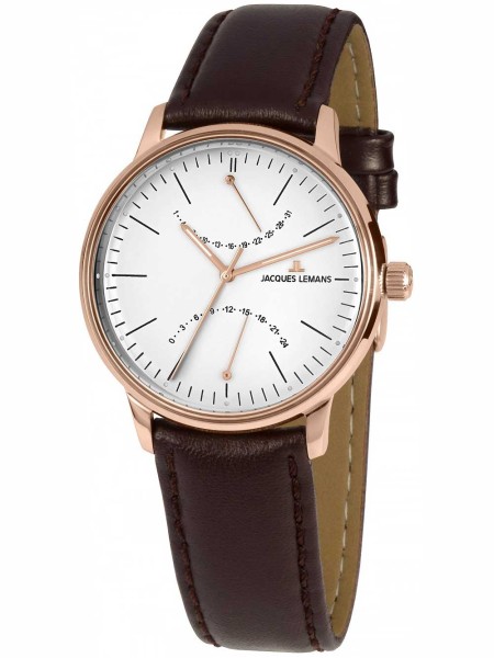Jacques Lemans Retro Classic N-218D men's watch, real leather strap