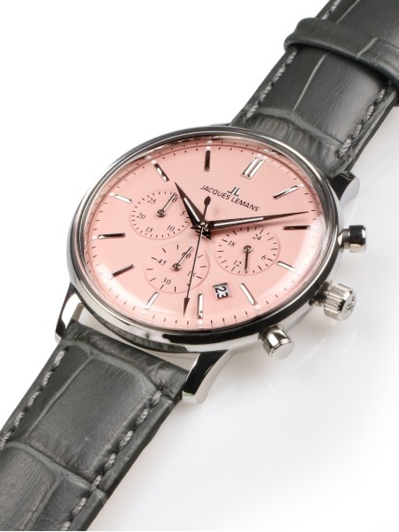 Jacques Lemans N-209F Γυναικείο ρολόι, real leather λουρί
