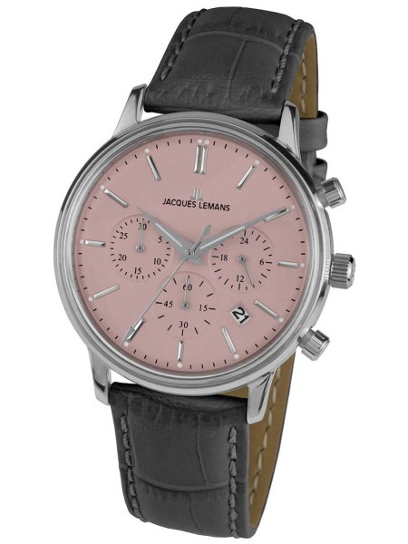 Jacques Lemans N-209F Relógio para mulher, pulseira de cuero real