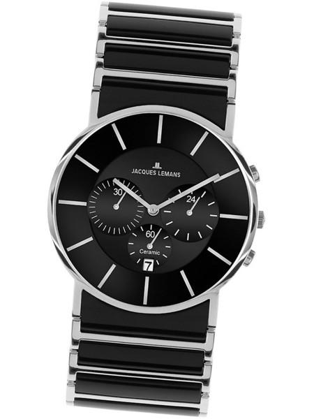 Jacques Lemans York 1-1815A men's watch, stainless steel / ceramics strap