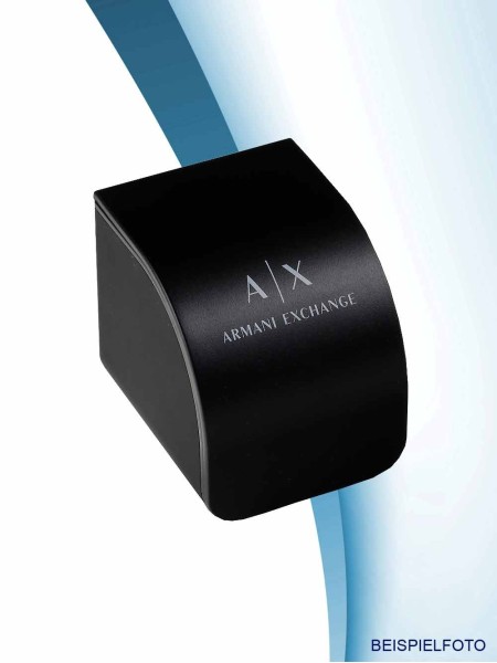 Armani Exchange AX2604 herrklocka, äkta läder armband