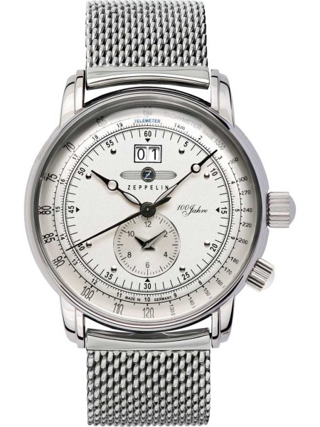 Zeppelin 100 Jahre Zeppelin 7640M-1 men's watch, acier inoxydable strap
