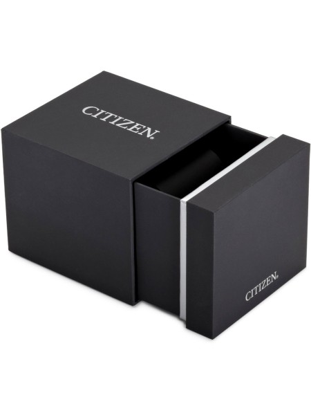 Citizen AS2050-10E men's watch, real leather strap