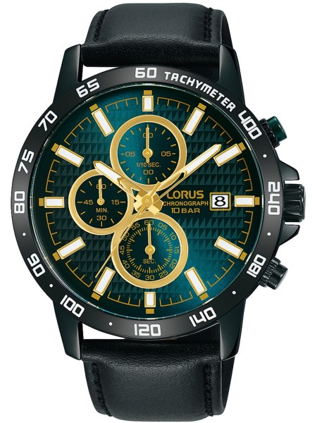 Lorus Klassik RM319GX9 men's watch, real leather strap