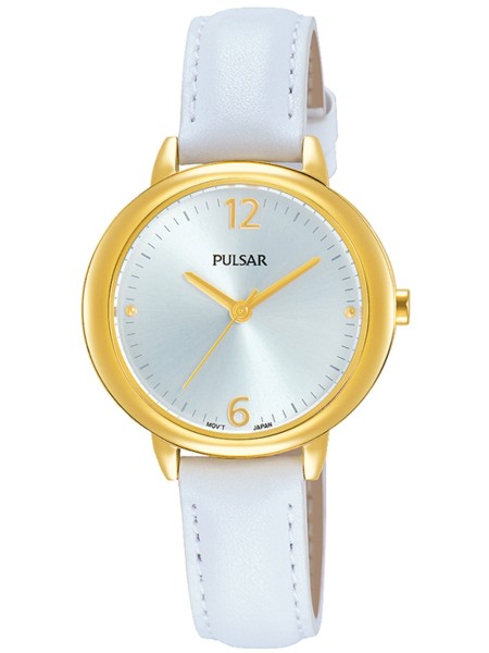 Pulsar Klassik PH8358X1 Relógio para mulher, pulseira de cuero real