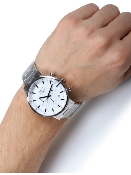 Pulsar Chrono PT3883X1 men's watch, stainless steel strap