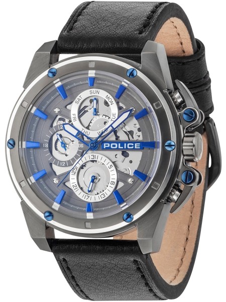 Police PL14688JSUS.13 men's watch, real leather strap