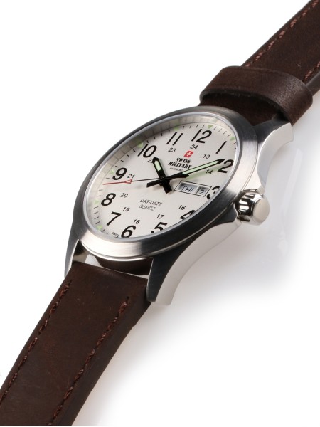 Swiss Military by Chrono SMP36040.16 men's watch, real leather strap