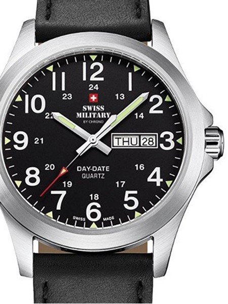 Swiss Military by Chrono SMP36040.15 montre pour homme, cuir véritable sangle