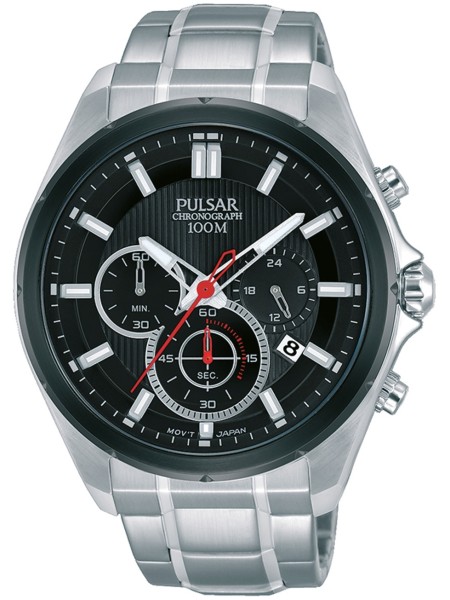 Pulsar Chrono PT3901X1 men's watch, stainless steel strap