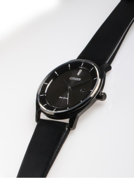 Citizen BM7405-19E men's watch, real leather strap
