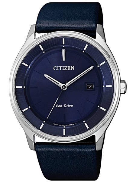 Citizen BM7400-12L men's watch, real leather strap