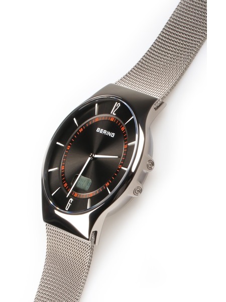 Bering Slim Radio Control 51640-077 men's watch, stainless steel strap