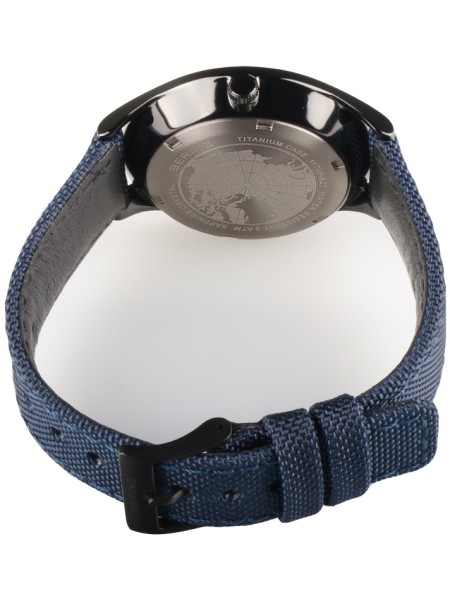 Bering Titanium 11739-827 men's watch, cuir véritable / nylon strap