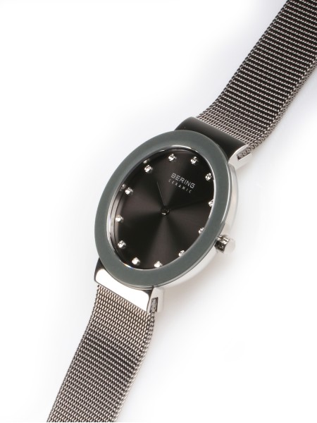 Bering Ceramic 11435-389 Relógio para mulher, pulseira de acero inoxidable
