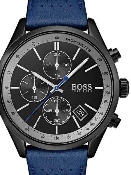 Hugo Boss 1513563 herrklocka, äkta läder armband